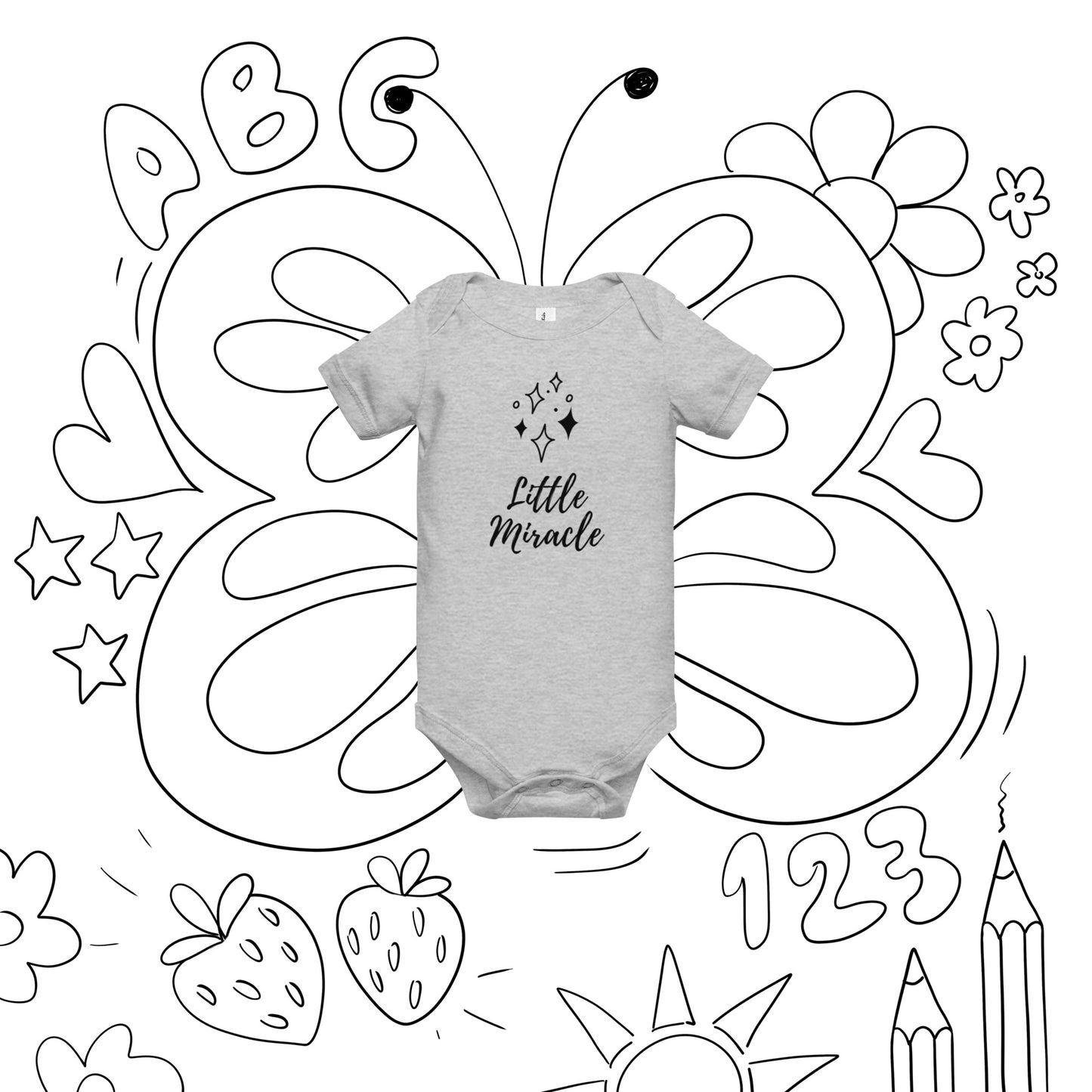 Baby Short Sleeve One Piece: Little Miracle