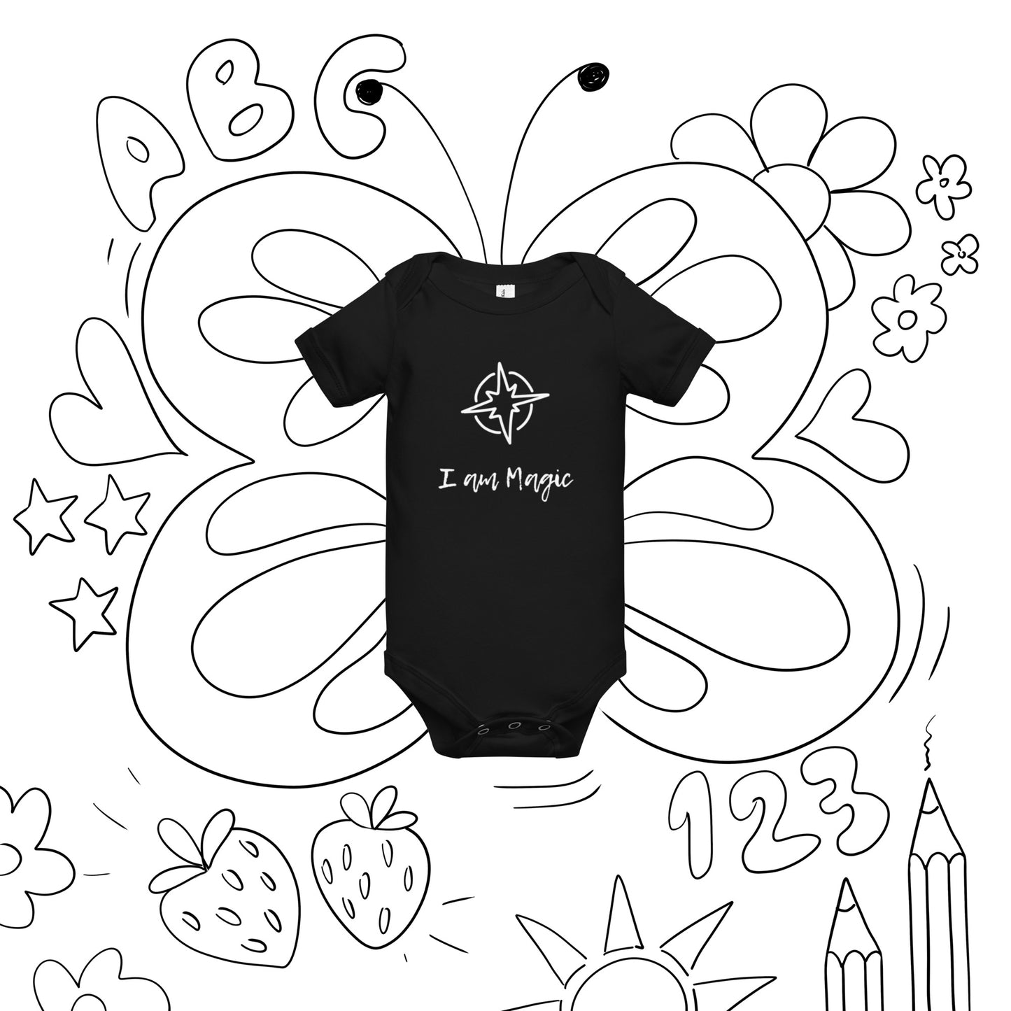 Baby Short Sleeve One Piece: I Am Magic