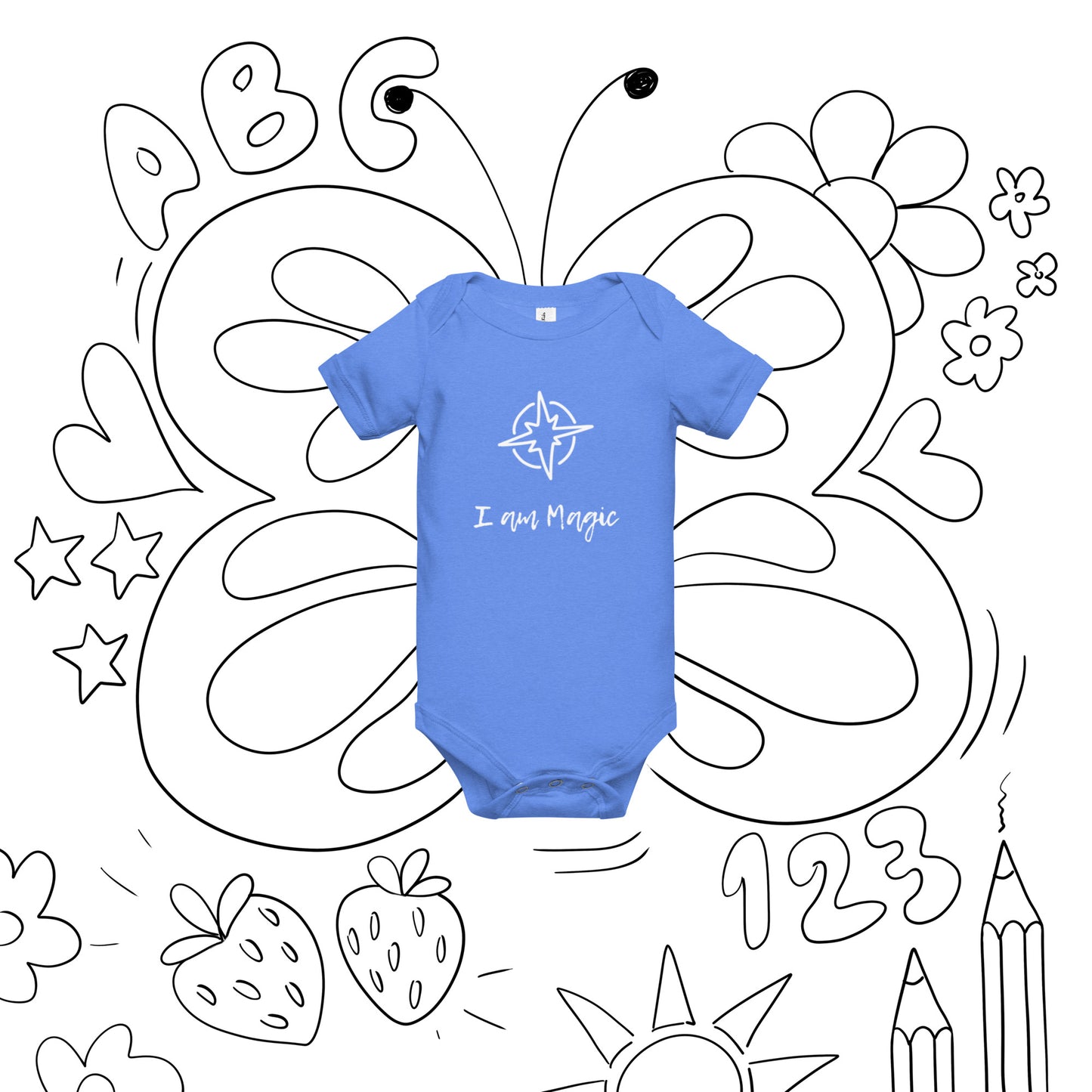 Baby Short Sleeve One Piece: I Am Magic