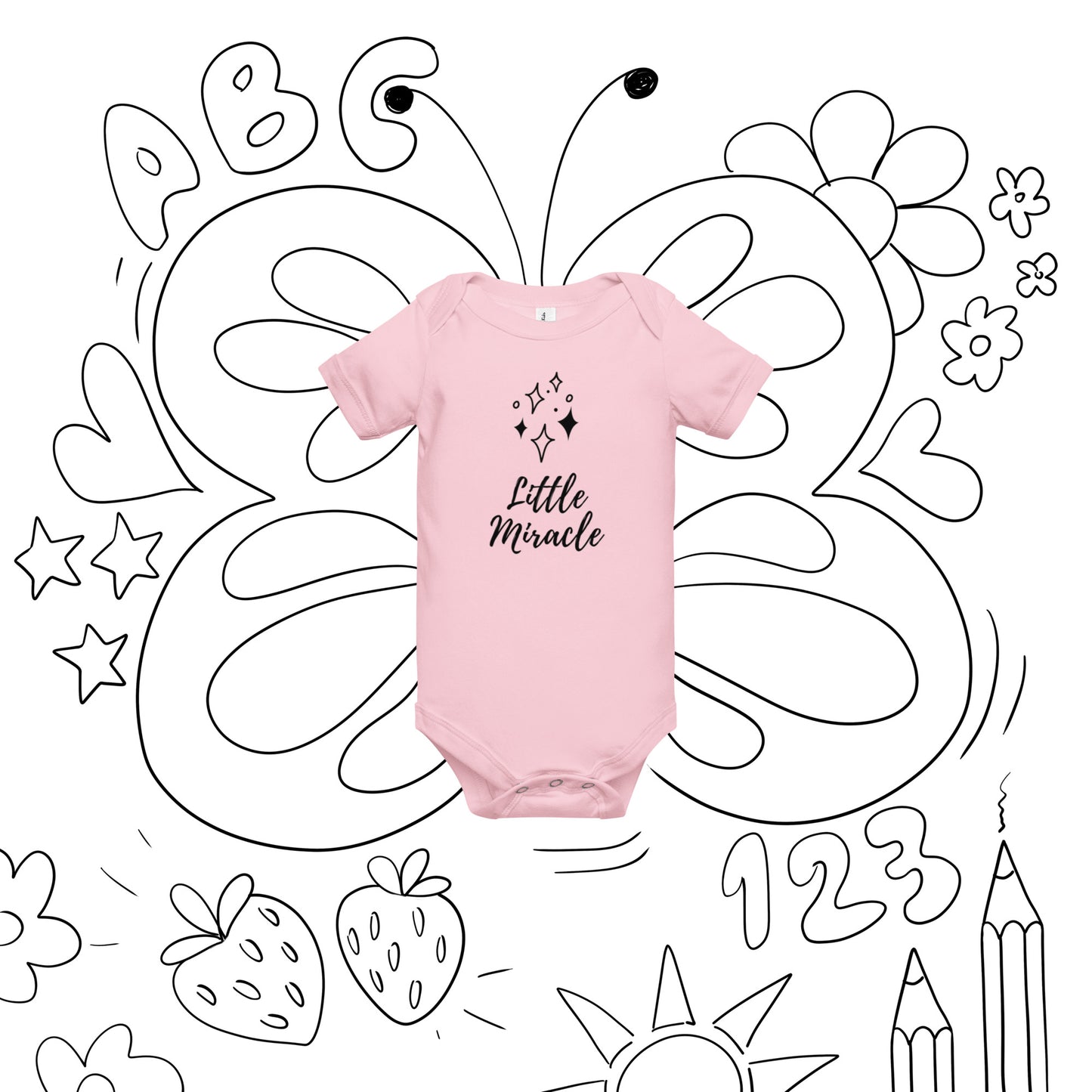 Baby Short Sleeve One Piece: Little Miracle