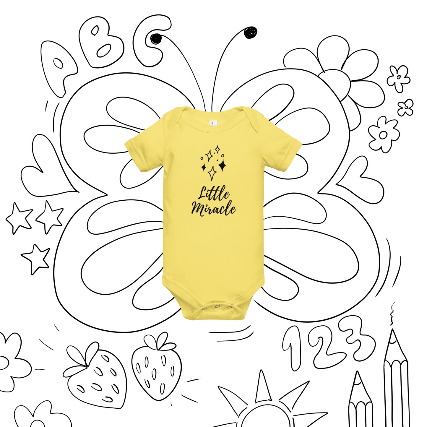 Baby Short Sleeve One Piece: Little Miracle