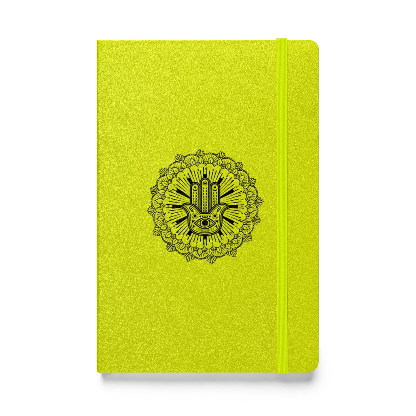 Hardcover Bound Notebook: Hand of Fatima Mandala