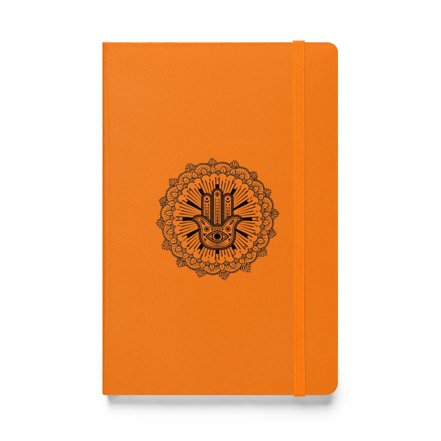 Hardcover Bound Notebook: Hand of Fatima Mandala