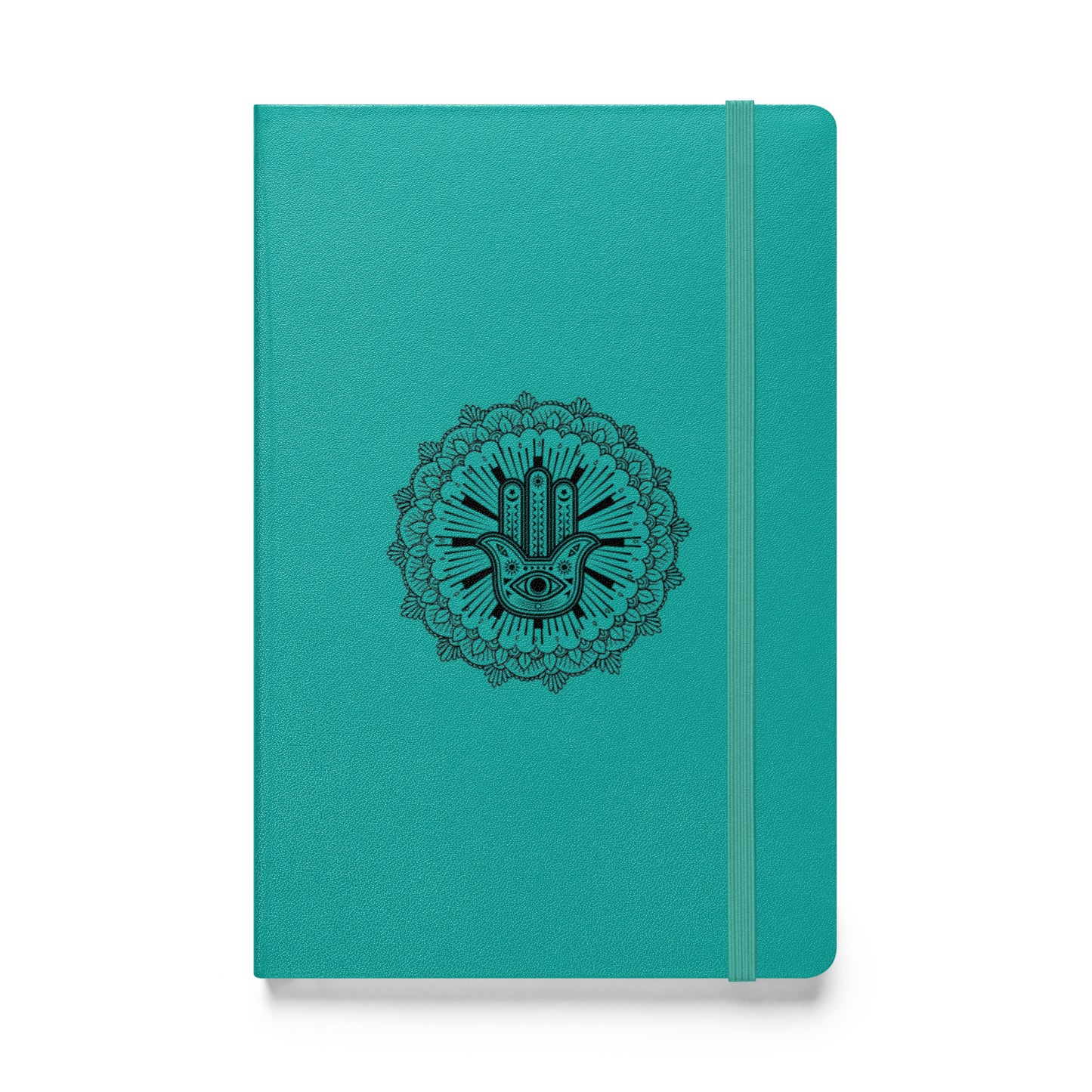 Hardcover Bound Notebook: Hand of Fatima Mandala
