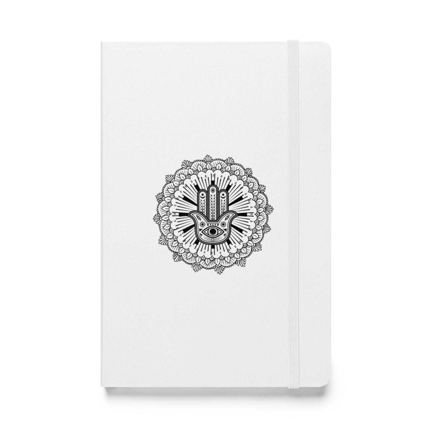Hardcover Bound Notebook: Hand of Fatima Mandala