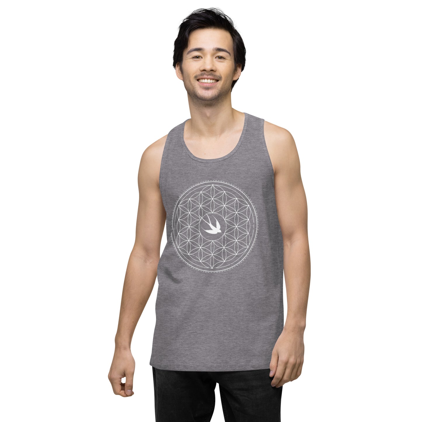 Men’s Premium Tank Top: Freedom Mandala