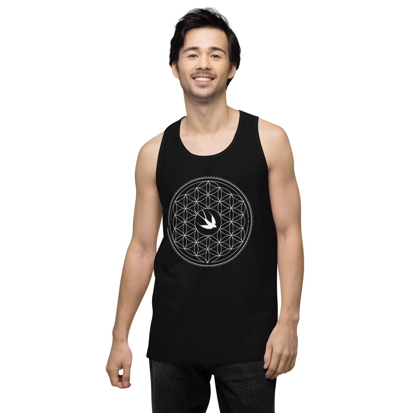 Men’s Premium Tank Top: Freedom Mandala