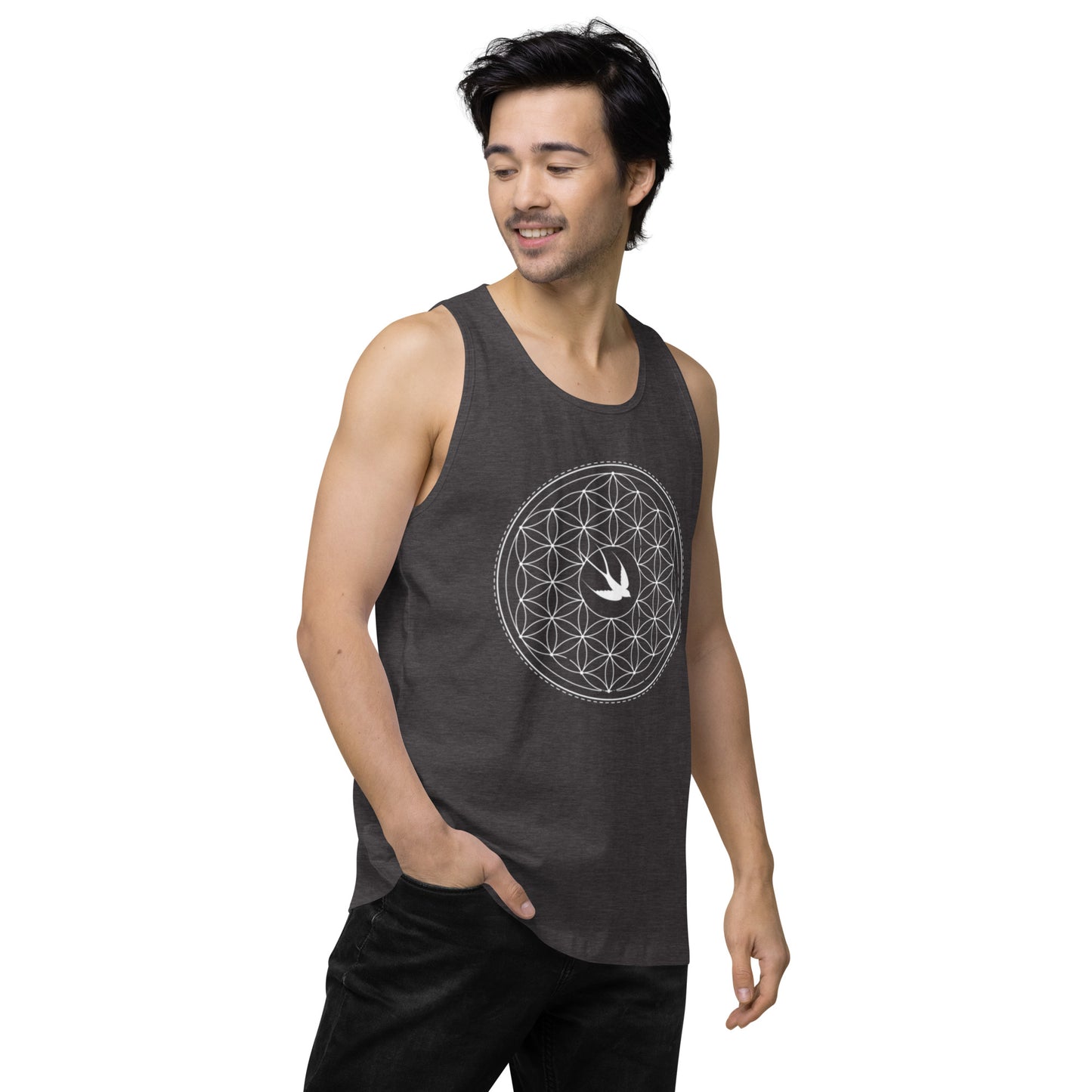 Men’s Premium Tank Top: Freedom Mandala