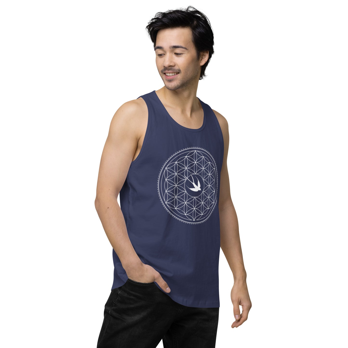 Men’s Premium Tank Top: Freedom Mandala