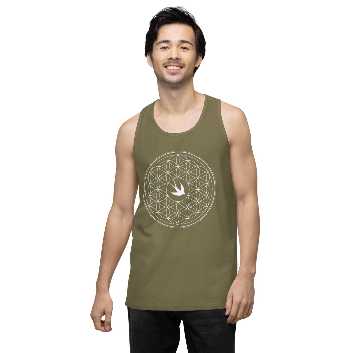 Men’s Premium Tank Top: Freedom Mandala