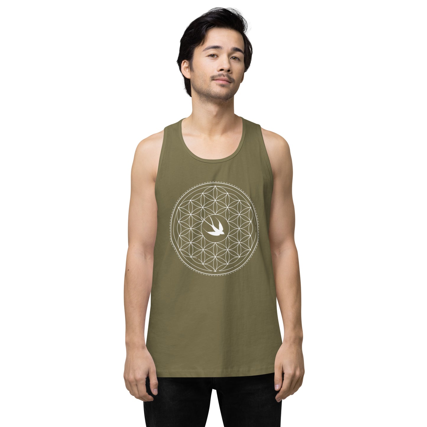 Men’s Premium Tank Top: Freedom Mandala