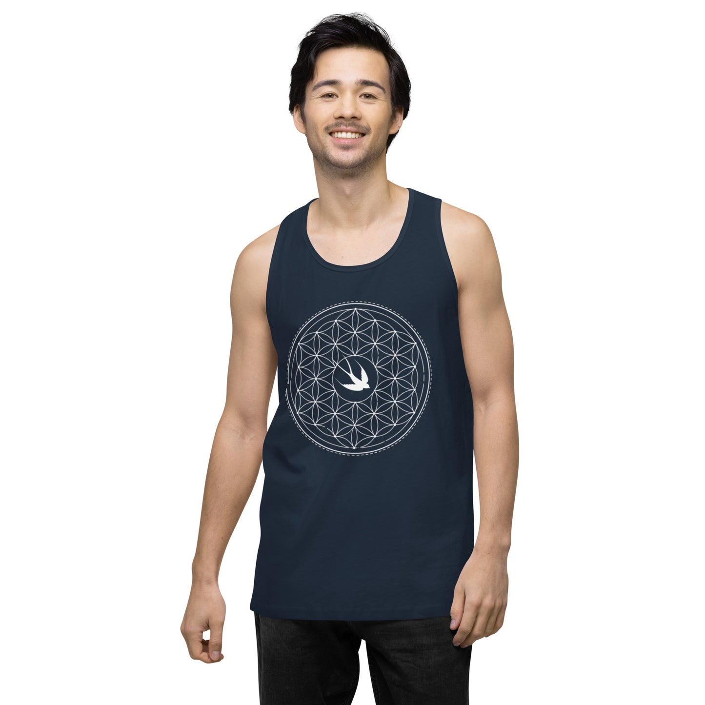 Men’s Premium Tank Top: Freedom Mandala