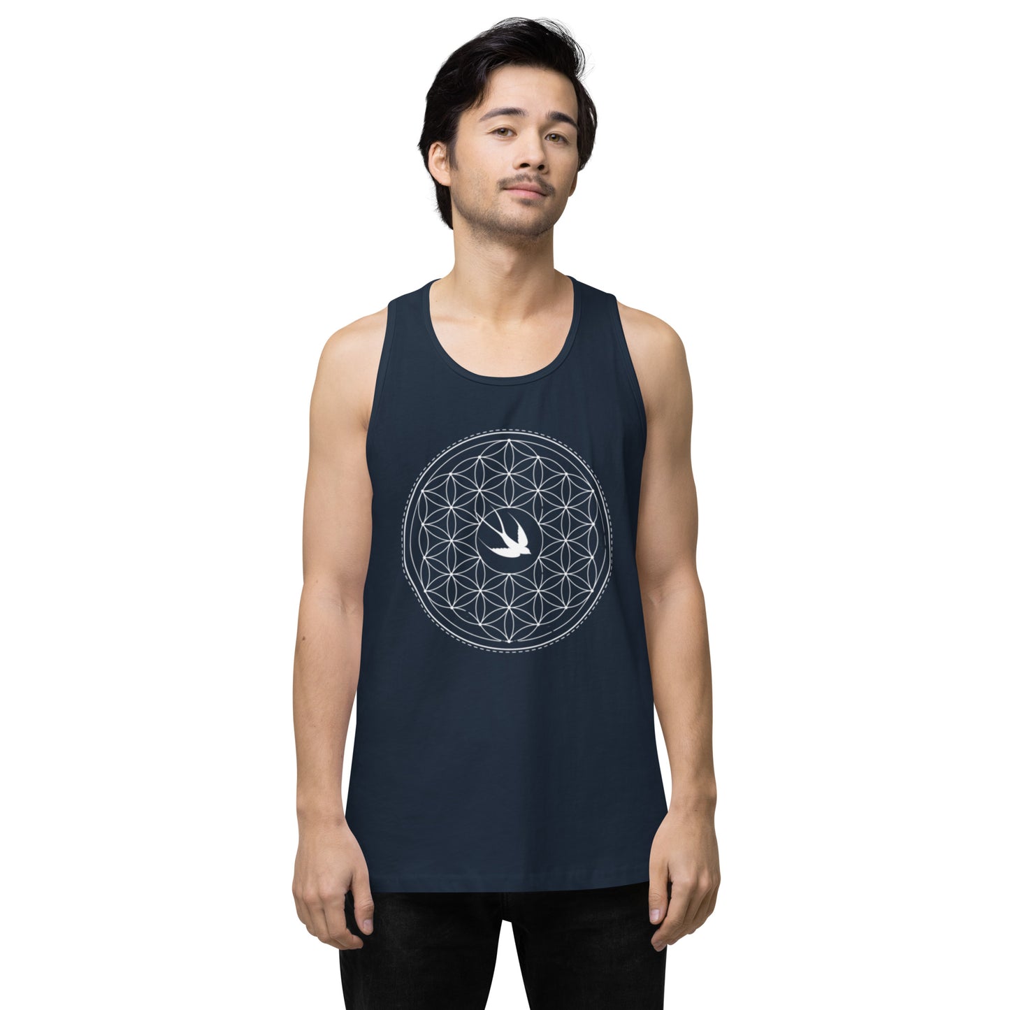 Men’s Premium Tank Top: Freedom Mandala