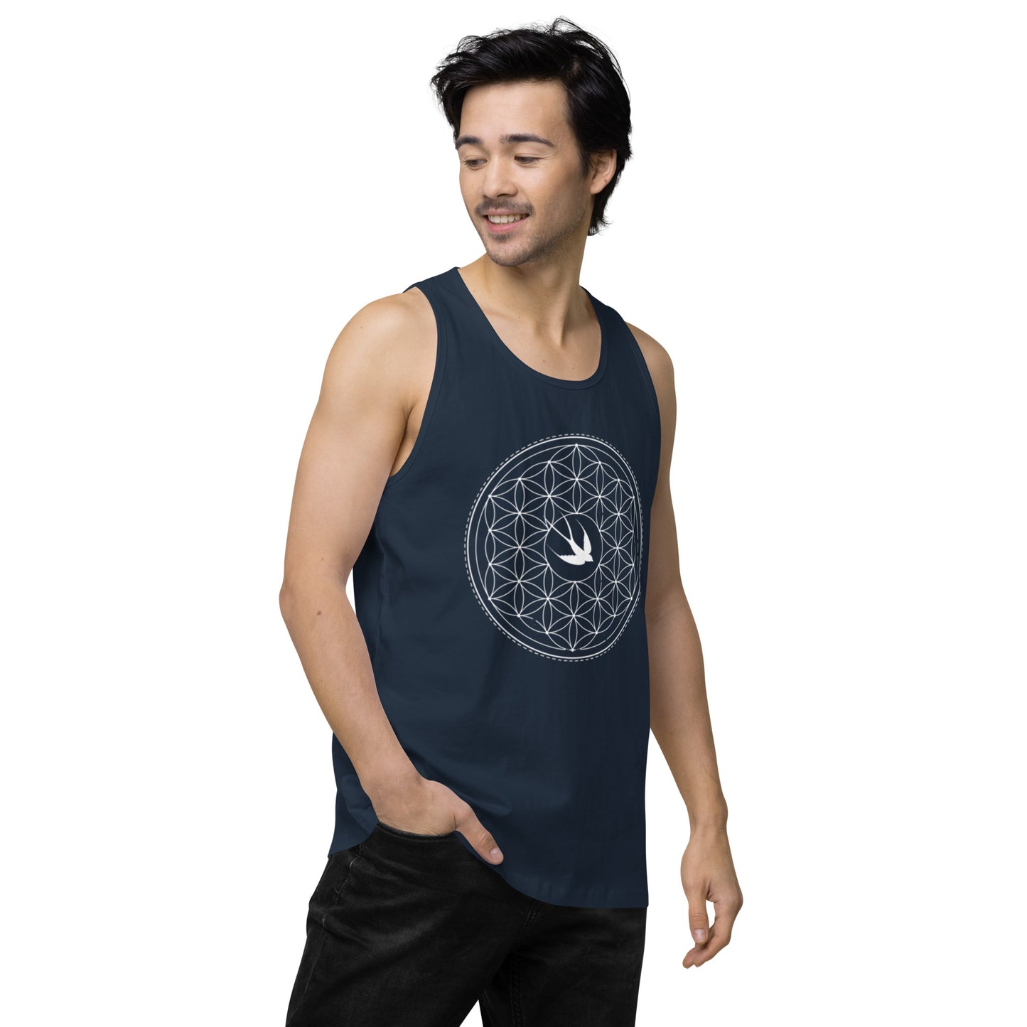 Men’s Premium Tank Top: Freedom Mandala