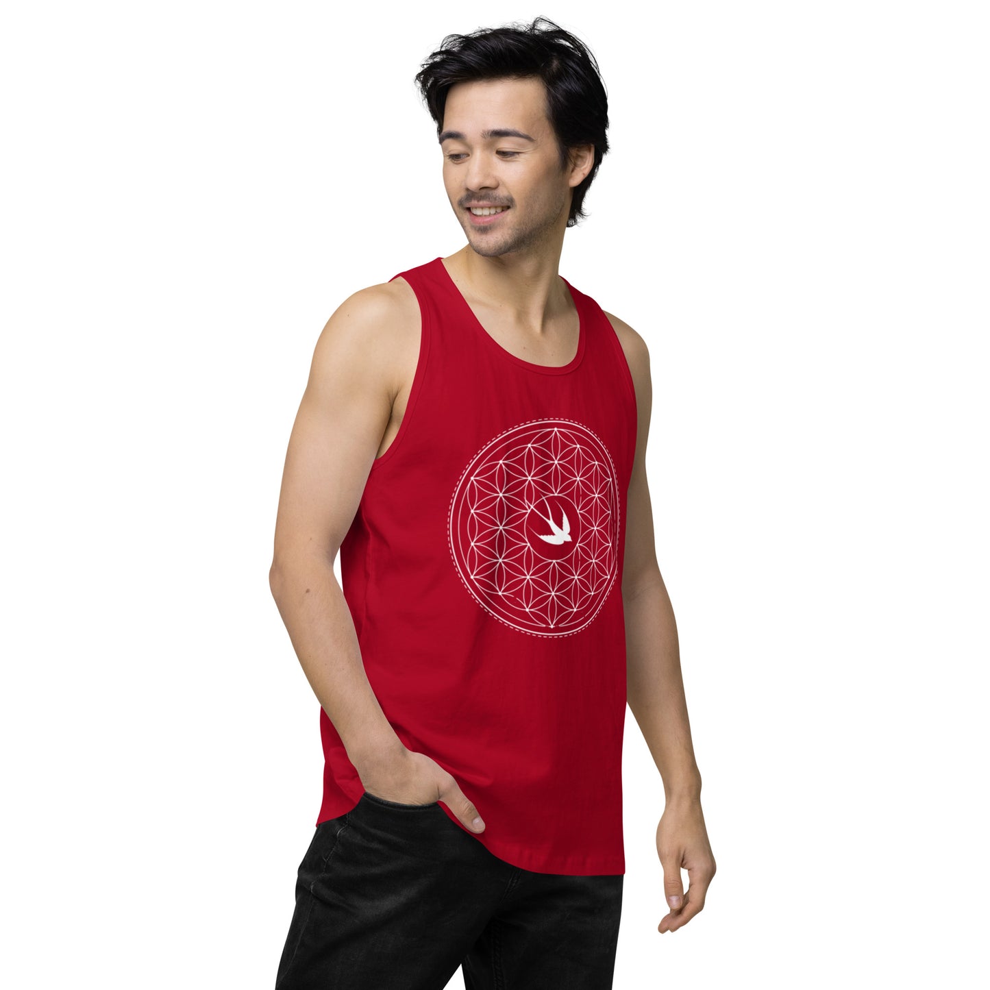 Men’s Premium Tank Top: Freedom Mandala