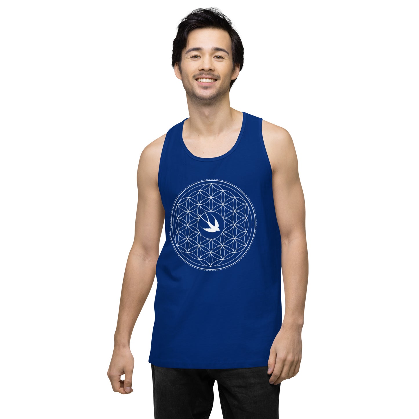 Men’s Premium Tank Top: Freedom Mandala