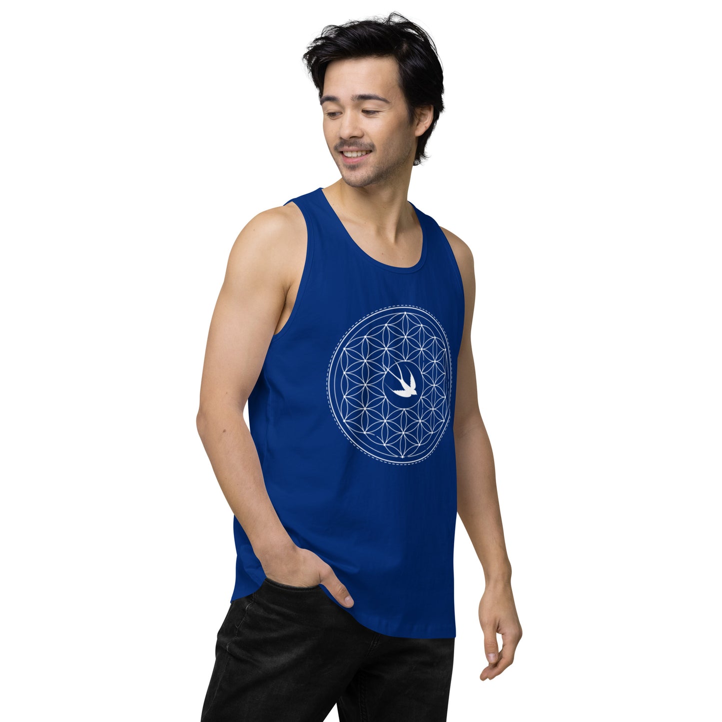 Men’s Premium Tank Top: Freedom Mandala