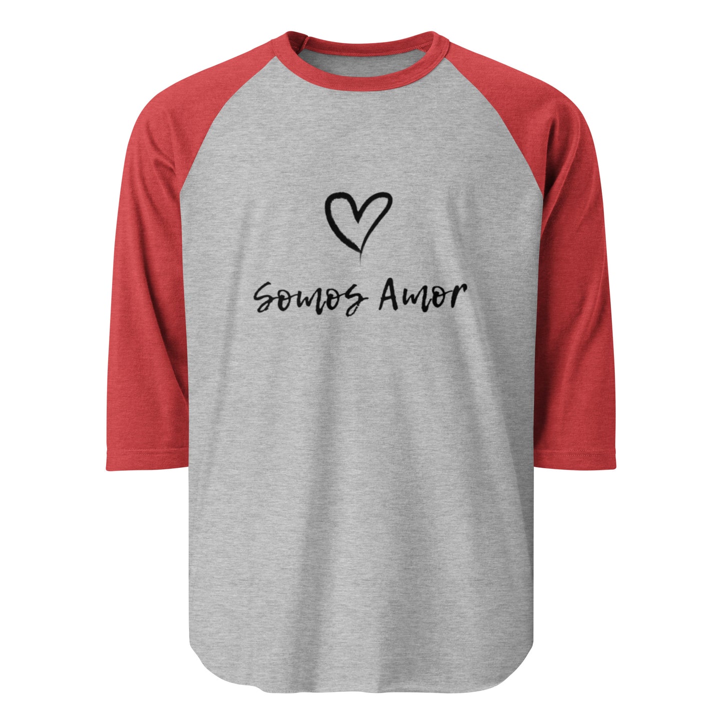 3/4 Sleeve Raglan Shirt: Somos Amor