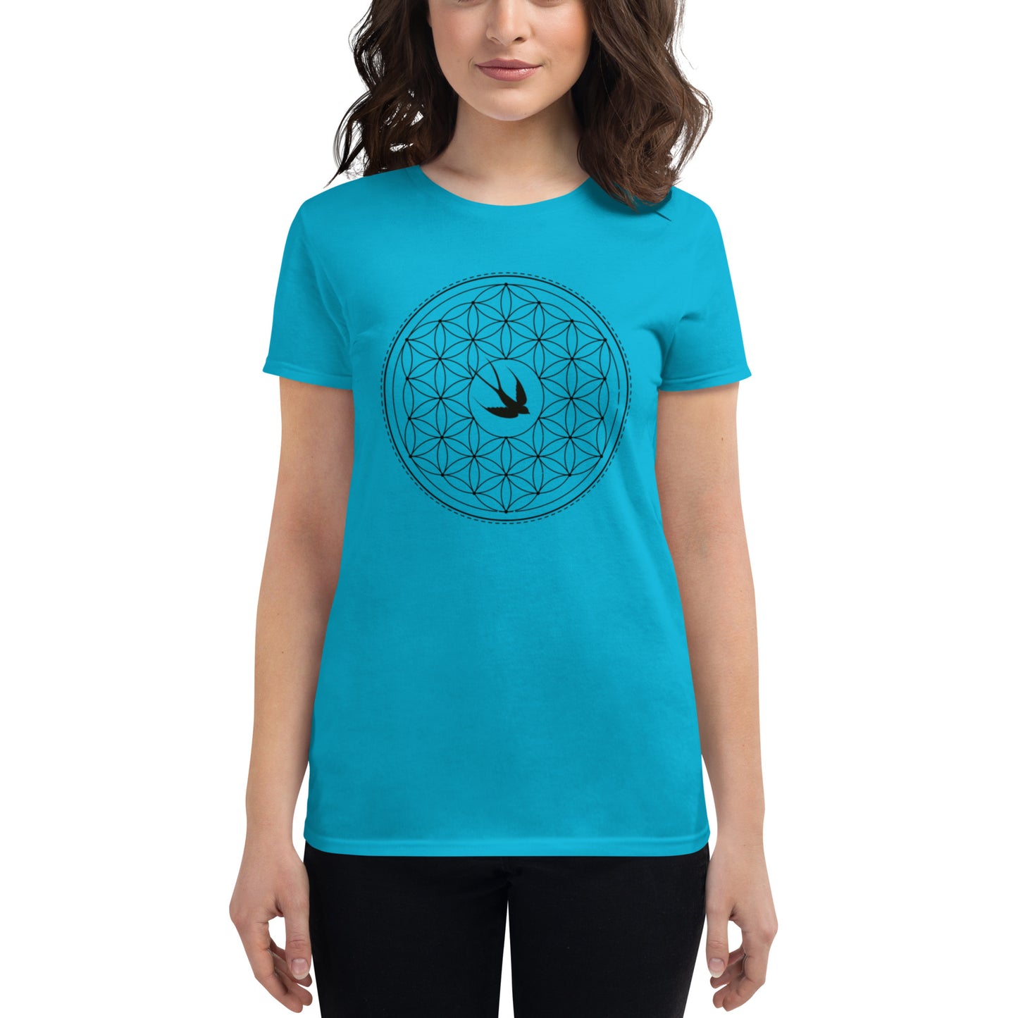 Women's Short Sleeve T-shirt: Freedom Mandala