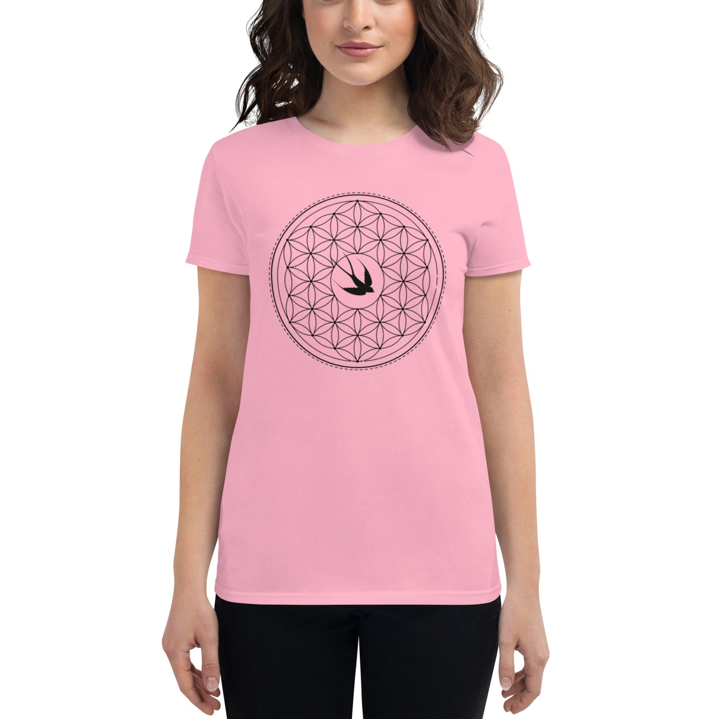 Women's Short Sleeve T-shirt: Freedom Mandala