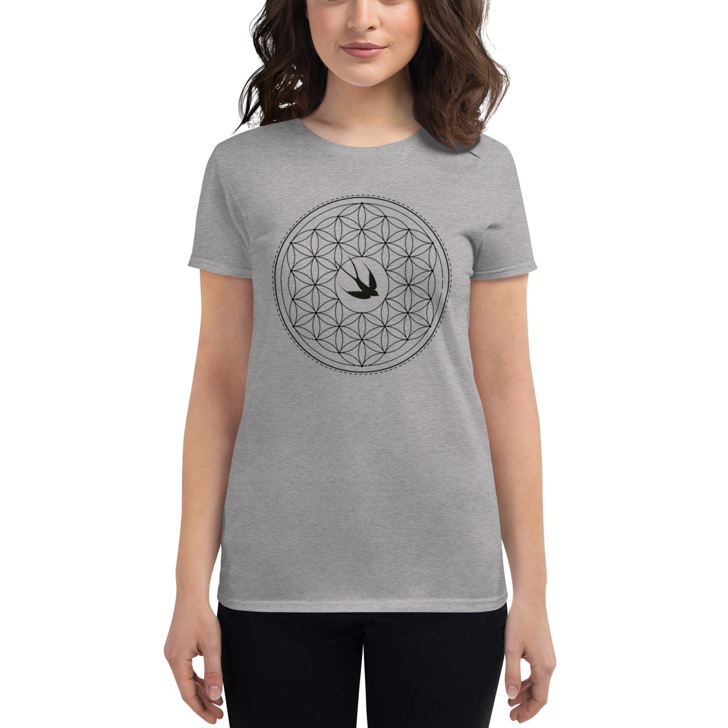 Women's Short Sleeve T-shirt: Freedom Mandala