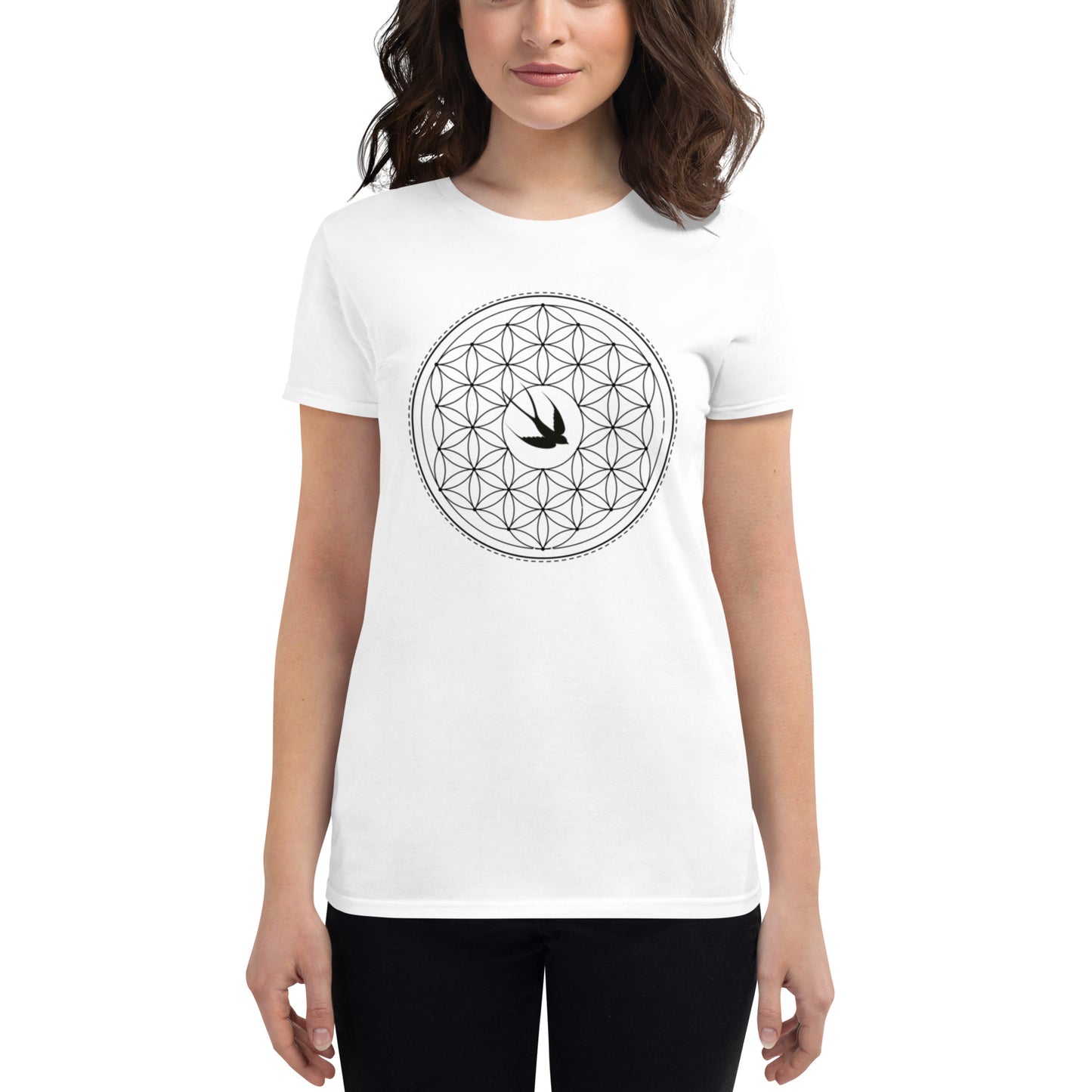 Women's Short Sleeve T-shirt: Freedom Mandala