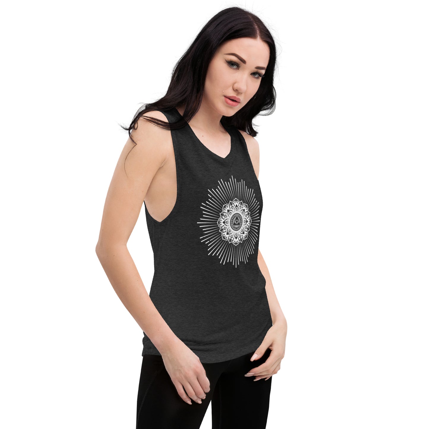 Ladies’ Muscle Tank: Know Thyself Mandala