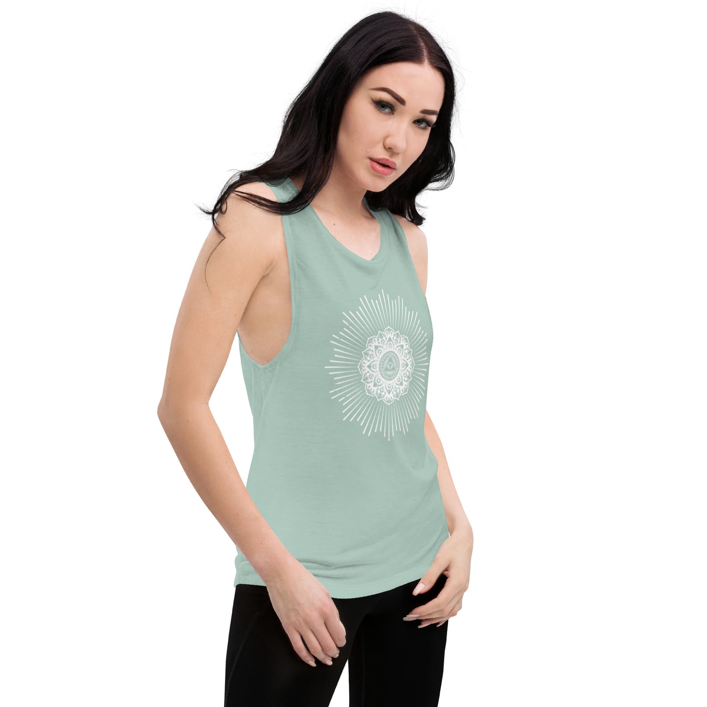 Ladies’ Muscle Tank: Know Thyself Mandala