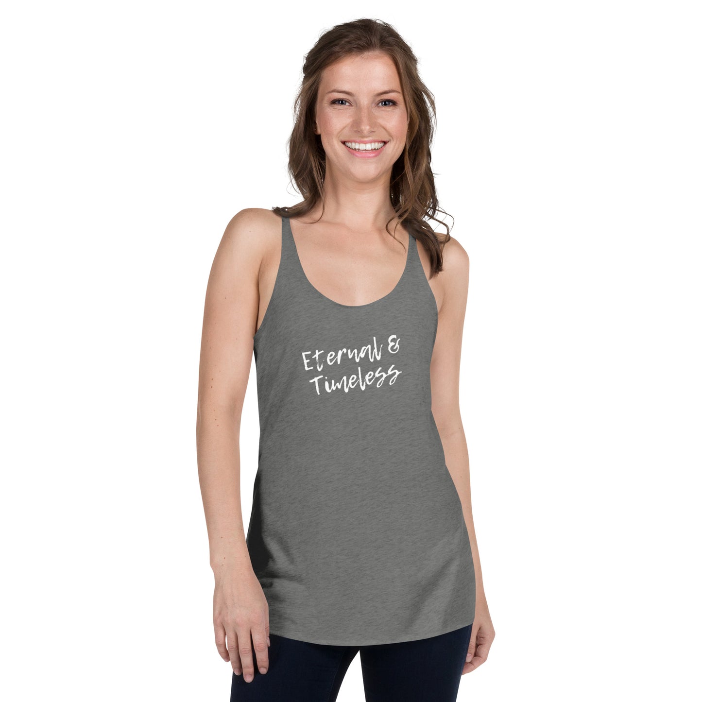 Women's Racerback Tank: Eternal & Timeless