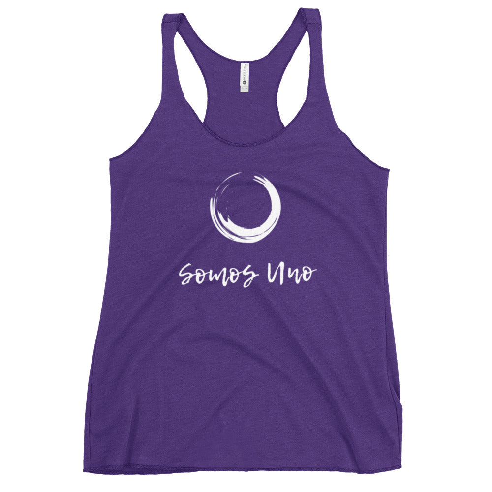 Women's Racerback Tank: Somos Uno