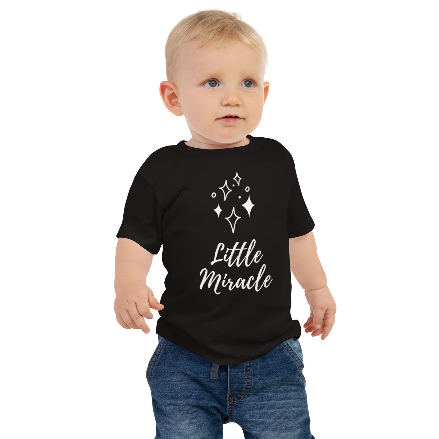 Baby Jersey Short Sleeve Tee: Little Miracle