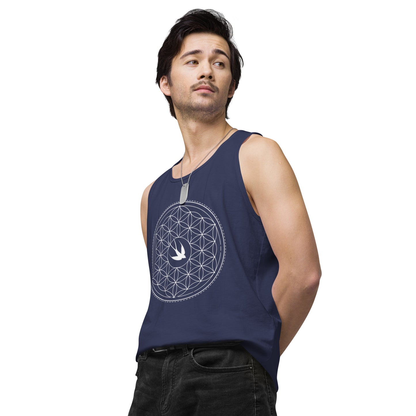 Men’s Premium Tank Top: Freedom Mandala