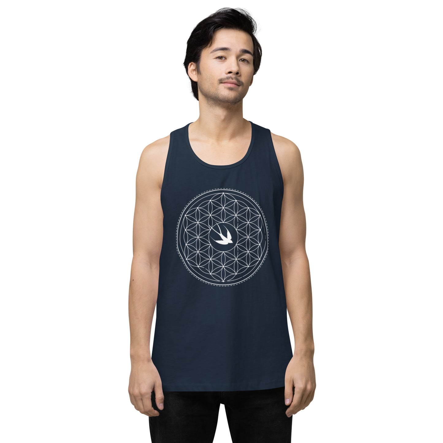 Men’s Premium Tank Top: Freedom Mandala