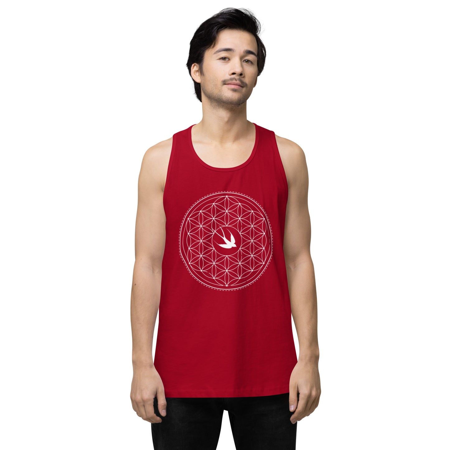 Men’s Premium Tank Top: Freedom Mandala