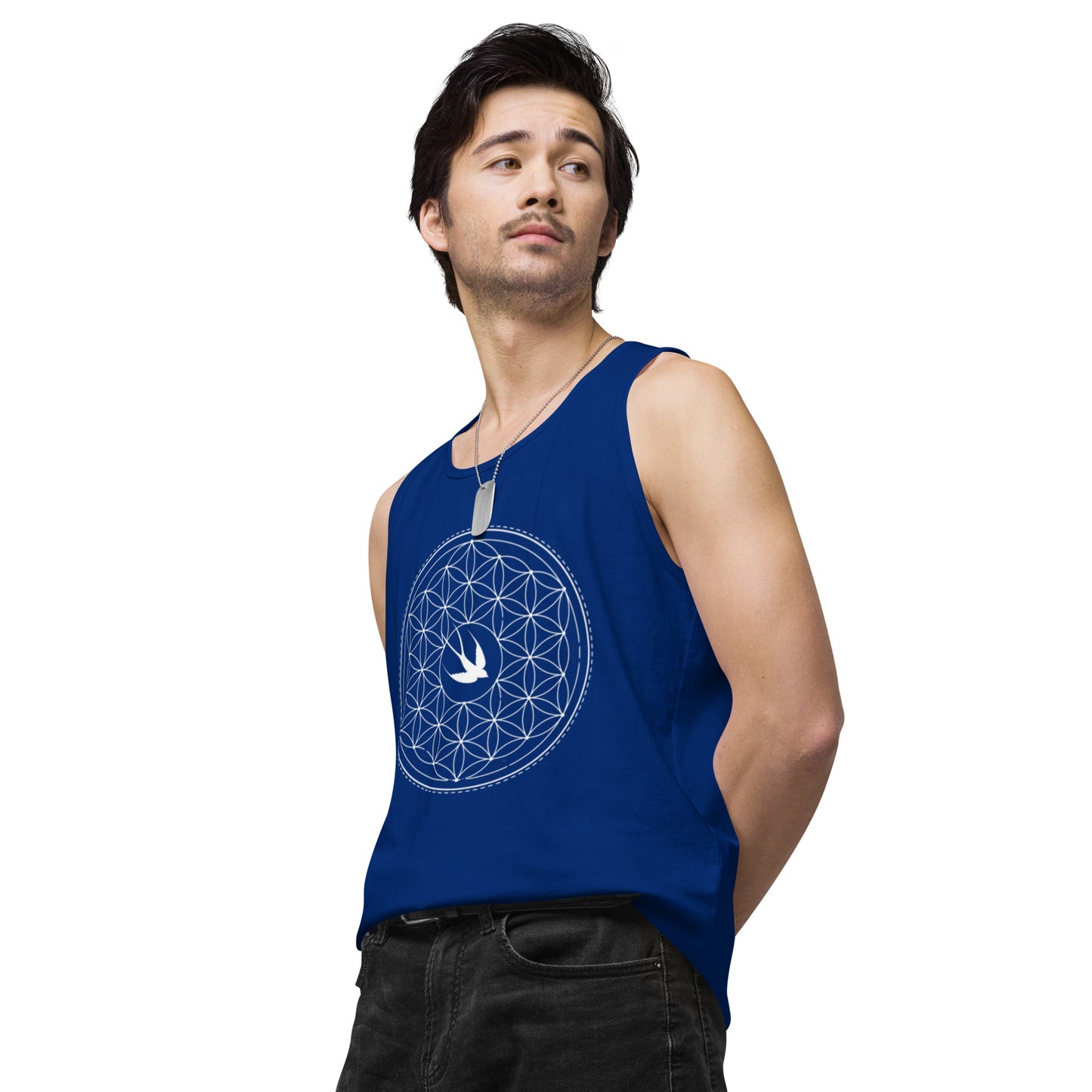 Men’s Premium Tank Top: Freedom Mandala