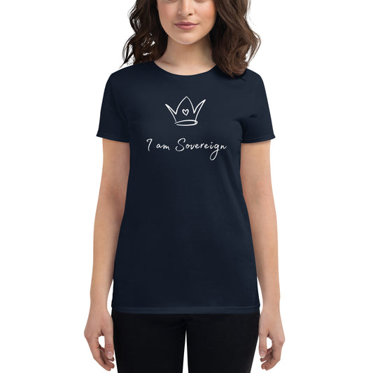 Women's Short Sleeve T-shirt: I Am Sovereign