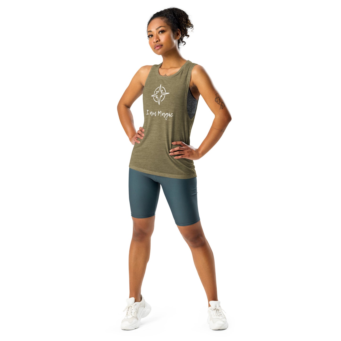 Ladies’ Muscle Tank: I Am Magic