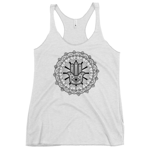 Women's Racerback Tank: Hand of Fatima Mandala