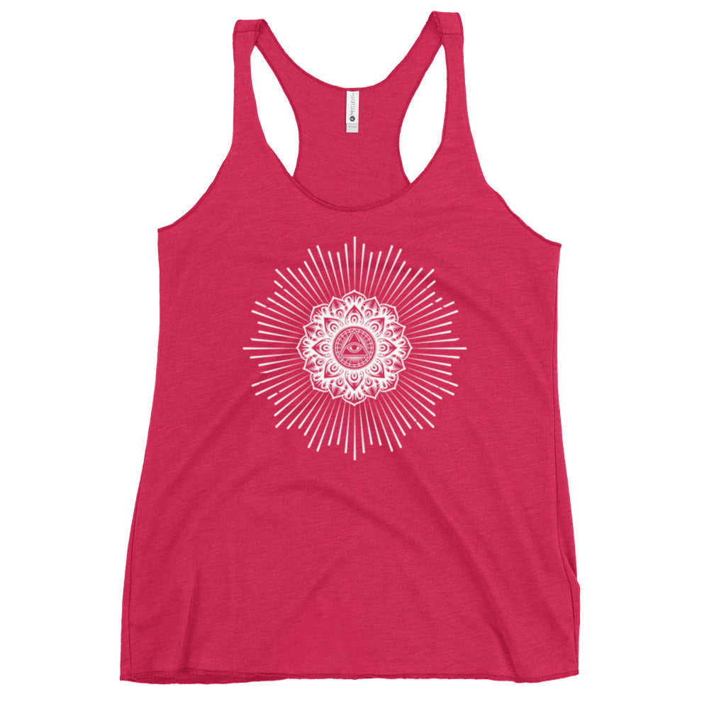 Women's Racerback Tank: Know Thyself Mandala